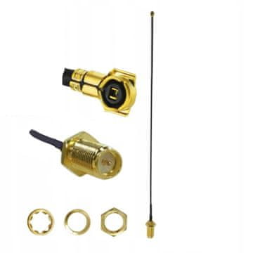 shumee Pigtail MHF4 ženski / SMA-RP vtičnica RF0.81 25cm