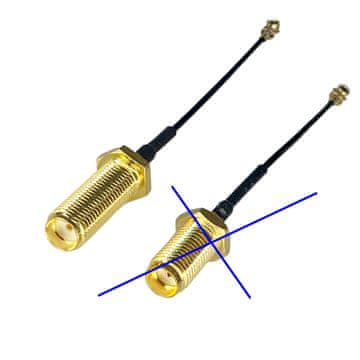 shumee Pigtail MHF4 / SMA vtičnica RF0.81 dolžine 5 cm