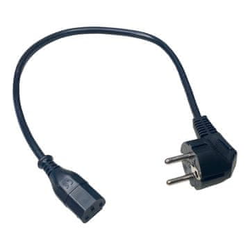 shumee NAPAJALNI KABEL C13 raven / SHUCKO kotni 0,4 m