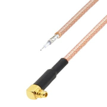 shumee Pigtail MMCX vtič RA RG316 za spajkanje 15 cm