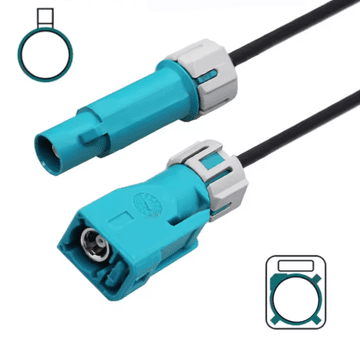 shumee FAKRA Z kabel, vtičnica, vtič, VODOTESEN, RG174, 12 m