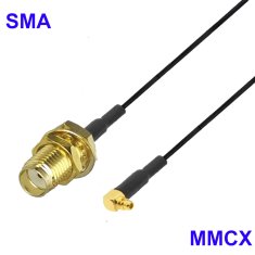 shumee Pigtail MMCX RA vtič / SMA vtičnica RF1.37 5cm