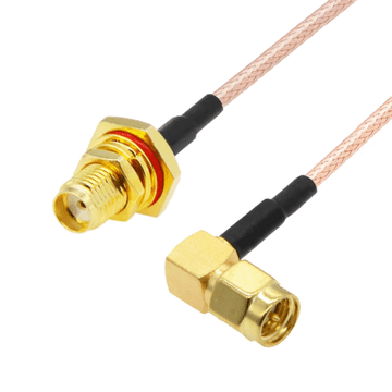 shumee Pigtail SMA vtičnica IP65/SMA vtič RA RG316 30cm