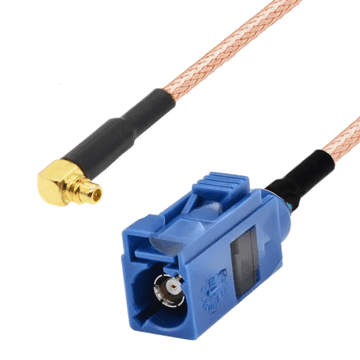 shumee Pigtail MMCX RA vtič / FAKRA C vtičnica RG316 25 cm