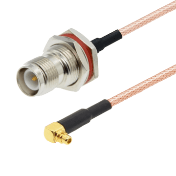 shumee Pigtail MMCX vtič RA / TNC-RP vtičnica BH RG316 1m