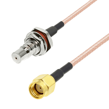 shumee Pigtail QMA vtičnica BH / SMA-RP vtič RG316 50cm