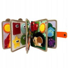 Luxma Filcana knjiga z odstranljivimi elementi, 3D Montessori tabla, žirafa F30