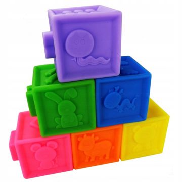 Luxma Mehke gumijaste senzorične kocke, piskajoče 9911