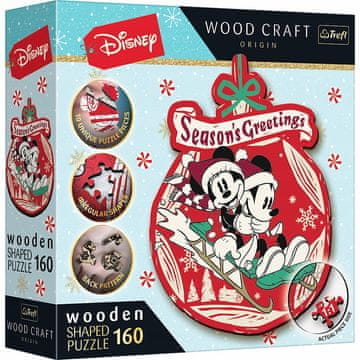 Trefl Lesena sestavljanka Mickey in Minnie Disney Božična pustolovščina 9+ Trefl 20192