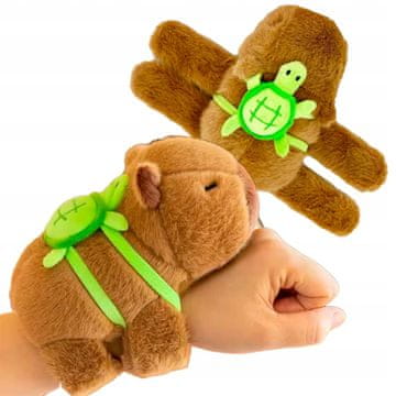 shumee Plišasta maskota kapibara na roki za otroke, stare 3+ let