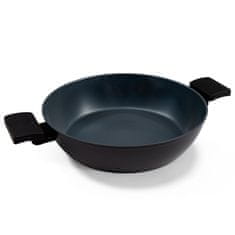 BE Living Nizka posoda za kuhanje s pokrovom Delight Black 28 cm