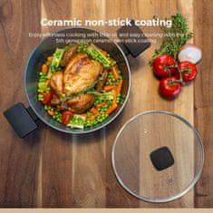 BE Living Lonec s pokrovom Delight Black 24 cm