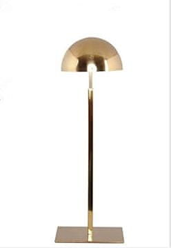 Nikcorp Stojalo za kape Nerjavno jeklo zlata regulacija višine 26–45 cm premer glave 15 cm podstavek 12–14 cm samostoječe organizator garderobe