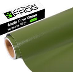 Nikcorp Samolepilna vinilna folija olivna mat Merežasti dekor 30,5 x 305 cm, trajna, debelina 0,11 mm, vodoodporna za notranjo in zunanjo uporabo, rezalni ploterji in DIY dekoracije