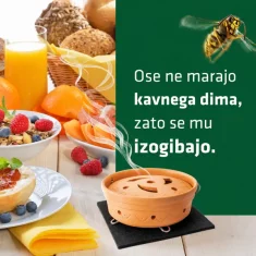 Roland Keramična posoda za odganjanje os in drugih insektov s kavnim dimom