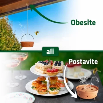 Roland Keramična posoda za odganjanje os in drugih insektov s kavnim dimom