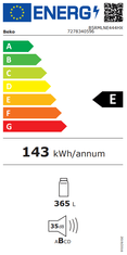Beko B5RMLNE444HX prostostoječi hladilnik
