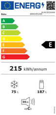 Beko B1RCSO264W kombinirani prostostoječi hladilnik