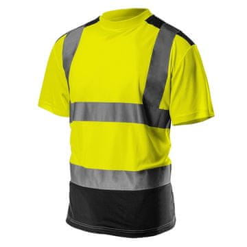 Opozorilna majica s kratkimi rokavi, temno rumena, L - T N81-730-L