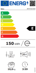 Beko BM3T40230W sušilni stroj, 10 kg