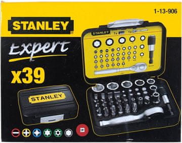 Stanley Komplet 1/4'' nastavkov in nastavkov z ragljo, 39 kosov - S/13-906-1