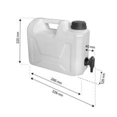 Kanister za vodo s plastično pipo 5L 3/4'' - SU-K 5L kph