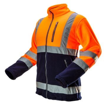 shumee Oranžna opozorilna flis jopa velikosti XL - T N81-741-XL