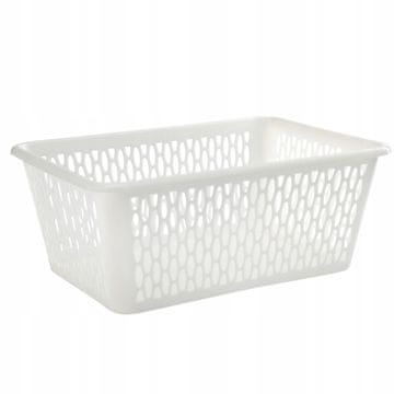 Galicja Univerzalna organizator košara kremne barve 25×16×8 cm za shranjevanje