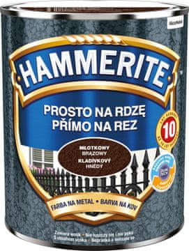 Hammerite barva za kovino Straight to Rust, kladivasto rjava, 0,7 l