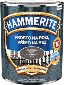 Hammerite barva za kovino Straight to Rust, kladivo siva, 0,7 l