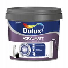 Dulux Acryl Matt lateks barva za stene in strope snežno bela mat 5 l