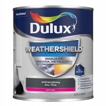 Dulux Weathershield akrilni emajl za kovino in les antracit 0,7 l