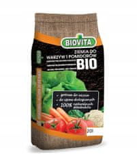 BioVita Zemlja z organskim gnojilom za zelenjavo in paradižnik 20 l