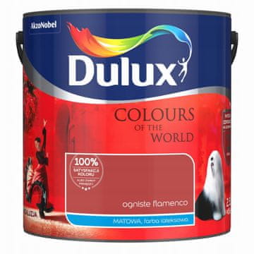 Dulux Kolory Świata lateks stenska barva Fiery Flamenco mat 2,5 l
