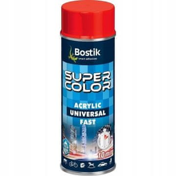 Bostik Super Color Acrylic Hitri akrilni lak v spreju Rdeč 400 ml