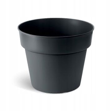Prosperplast Plastični lonček za gojenje sadik, črn, 12,4 cm, Planti