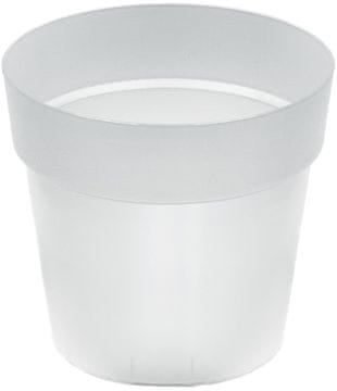 Prosperplast Klasični okrogli prozorni plastični cvetlični lonček 10,9 cm Grower