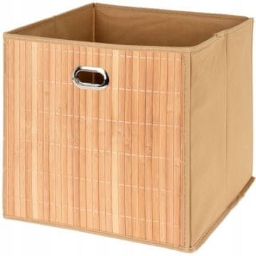 Koopman Dekorativna škatla za shranjevanje, organizator iz bambusa, 31x31 cm
