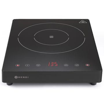 Hendi Prenosni indukcijski štedilnik z zaslonom na dotik, 1 grelno območje, Black Line, premer 22 cm, 2000 W - 239391