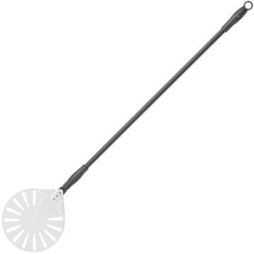 Hendi Lopata za pico z luknjami in drsnim ročajem, okrogla aluminijasta, premer 230 mm, dolžina 1200 mm - 617168