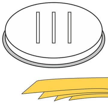 Hendi Konica za papardelle testenine, široki trakovi, 5 lukenj, 16x1 mm, MPF2,5/4 - 229385