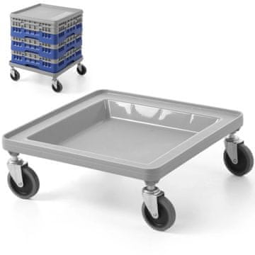 Cambro Voziček za košare pomivalnega stroja Camrack 50x50 cm - siv