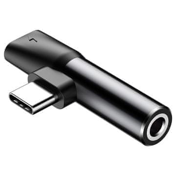 BASEUS 2-v-1 adapter iz USB-C na 3,5 mm vtičnico in USB-C na slušalke