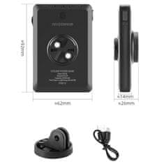ROCKBROS 2v1 sprednja kolesarska luč 150lm za pult s 5000mAh powerbank IPX6 - črna