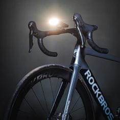 ROCKBROS 2v1 sprednja kolesarska luč 150lm za pult s 5000mAh powerbank IPX6 - črna