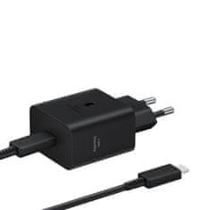 Samsung Samsungov omrežni polnilnik 45 W, 4,05 A, 1x USB-C + kabel – črn