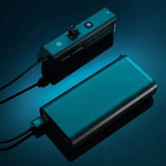 ROCKBROS Sprednja kolesarska luč 5000 mAh, 1500 lm, IPX6, z držalom za Garmin in GoPro – črna