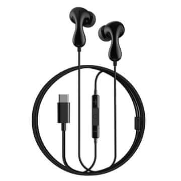 BASEUS Žične ušesne slušalke Encok CZ20 USB-C – črne