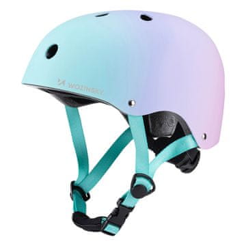 WOZINSKY Kolesarska čelada za BMX in skiro, 48–52 cm – roza barvni prehod