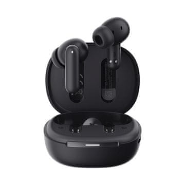QCY Brezžične ušesne slušalke MeloBuds N30 ANC Bluetooth IPX4 – črne